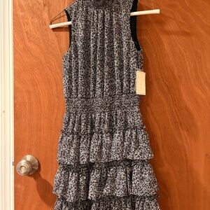 1. State Monochrome Patterned Dress